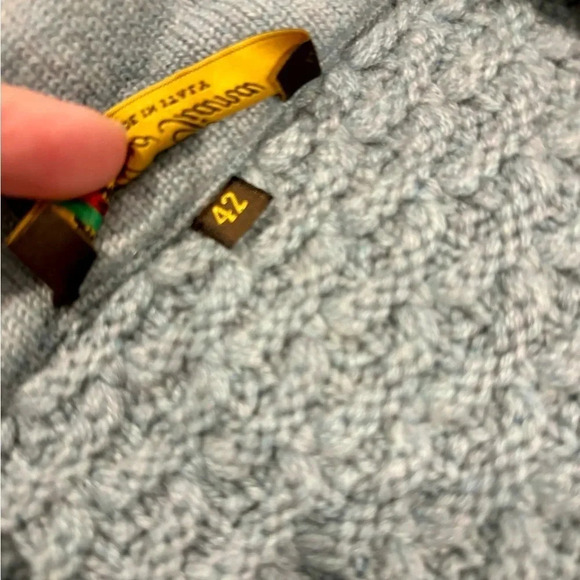 Loro Piana 100% Cashmere Collared Cardigan Chunky Knit Sweater 42 Italy $2295 - Picture 7 of 9